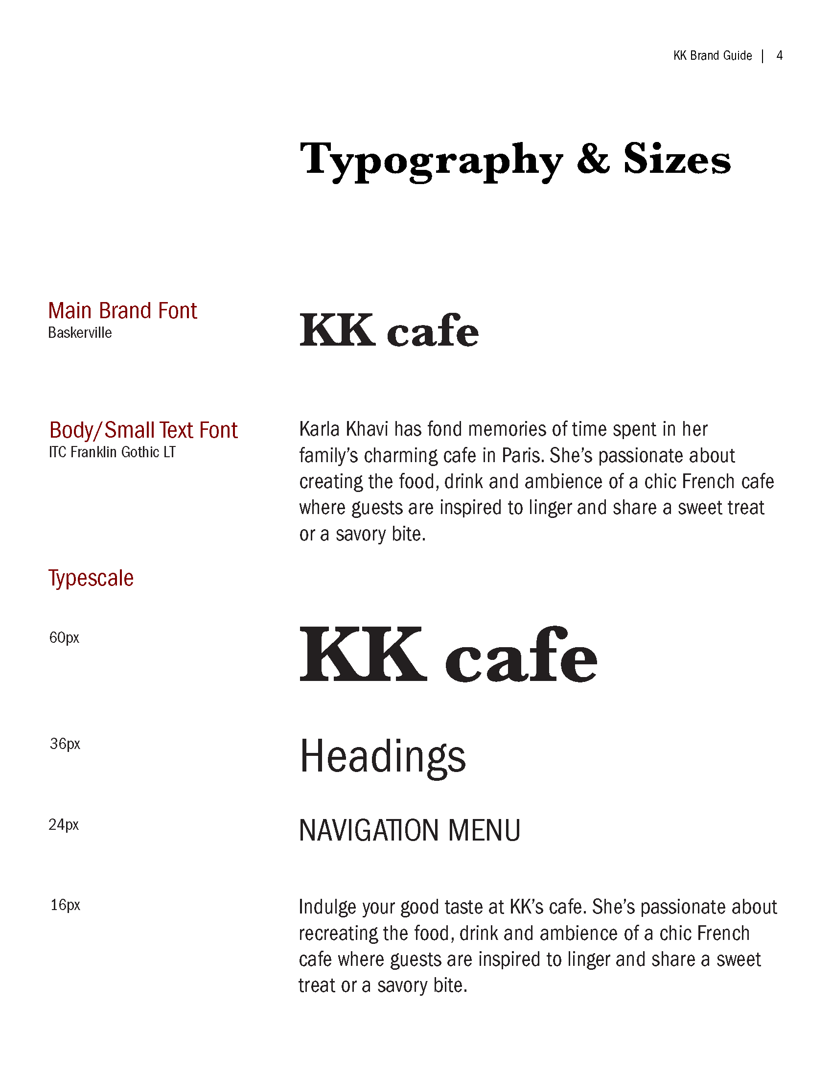 type face and font
